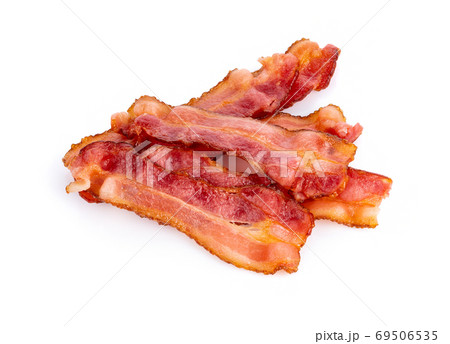 bacon isolated on white background 69506535