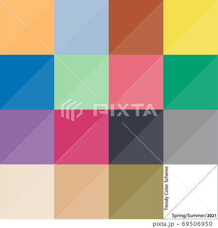 Fashion color scheme for spring and summer season 69506950