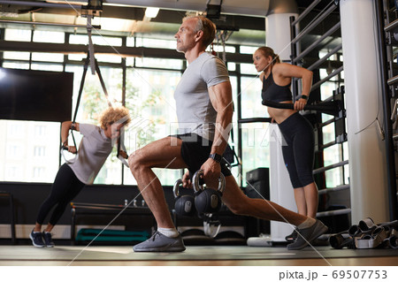 Healthy lifestyle in gym Healthy lifestyle in gym 69507753