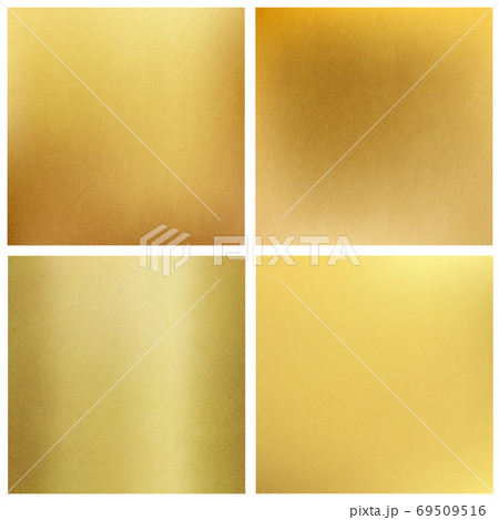 Set of gold texture patterns. 69509516