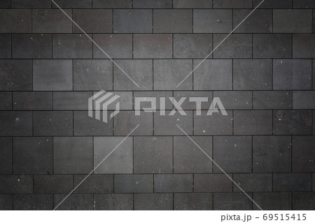 Black painted brick wall background and texture Black painted brick wall background and texture 69515415