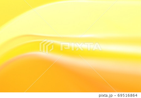 抽象的背景　黄色・オレンジ色系　緩やかな流れ・ライン 69516864