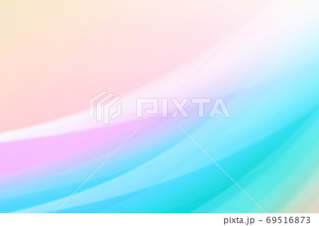 抽象的背景　赤色・青色系　緩やかな流れ・ライン 69516873