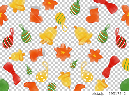 Christmas watercolor background Christmas watercolor background 69517342