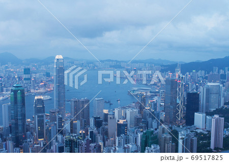 3 June 2007 the Hong Kong skyscrapers skyline cityscape view 3 June 2007 the Hong Kong skyscrapers skyline cityscape view 69517825