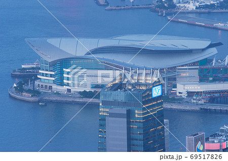 3 June 2007 Victoria harbour and Convention Center, Hong Kong, C 69517826