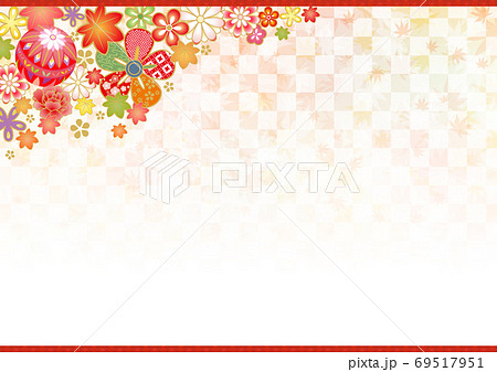 Autumn Japanese Pattern Background 13 Stock Illustration