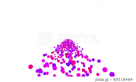 カラフル シンプル ドット 天の川 道 抽象的 3d イラスト 背景 バックグラウンドのイラスト素材