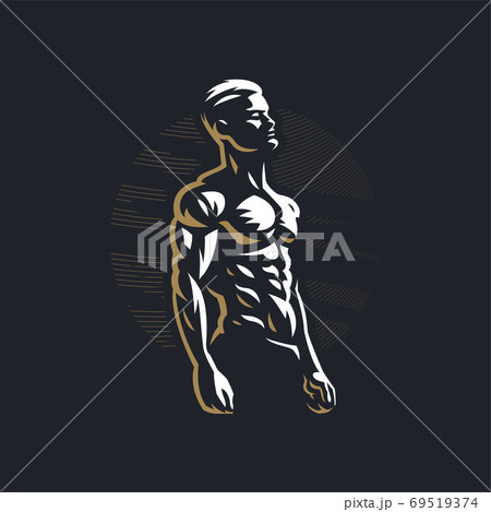 Fitness man with muscles  69519374