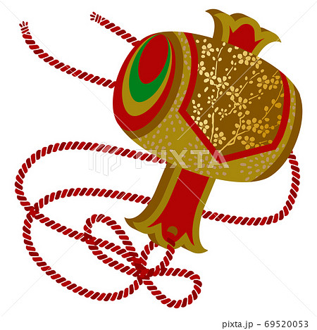 お正月飾りの小槌のイラスト 69520053