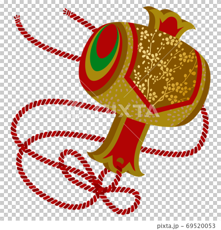 お正月飾りの小槌のイラスト 69520053