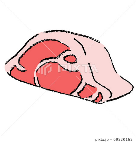 ステーキ肉の手描きイラストのイラスト素材 ステーキ肉の手描きイラストのイラスト素材