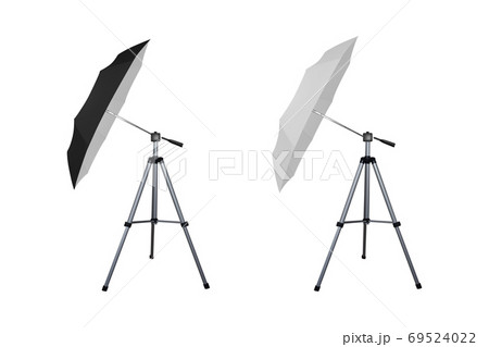 Black and white umbrella reflectors for speed light. 69524022