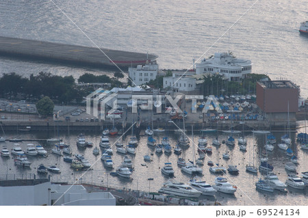 2 June 2207 a boats parking in Causeway Bay Typhoon hong kong 2 June 2207 a boats parking in Causeway Bay Typhoon hong kong 69524134