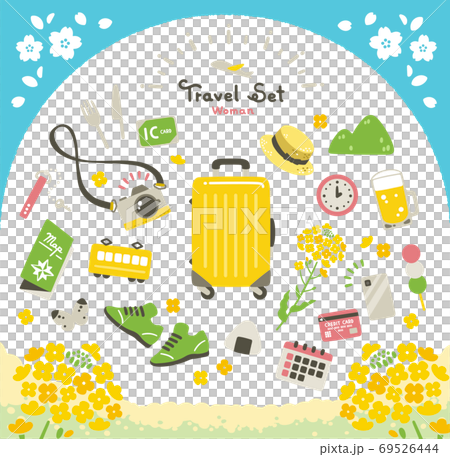 日本春季旅行圖標集簡單可愛 69526444