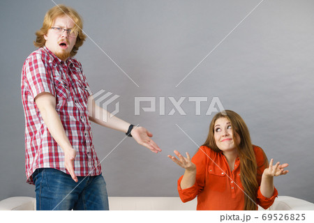 Young couple arguing Young couple arguing 69526825