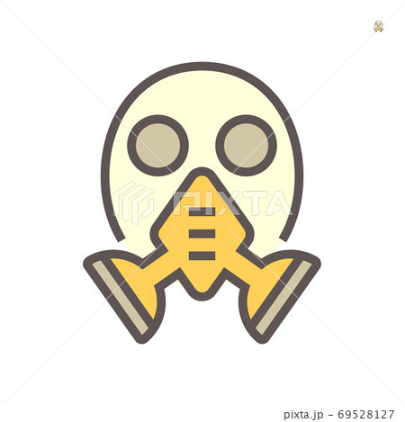 Gas mask tool for industry work vector icon 69528127