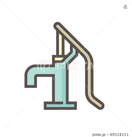 Water well pump vector icon. Water well pump vector icon. 69528151