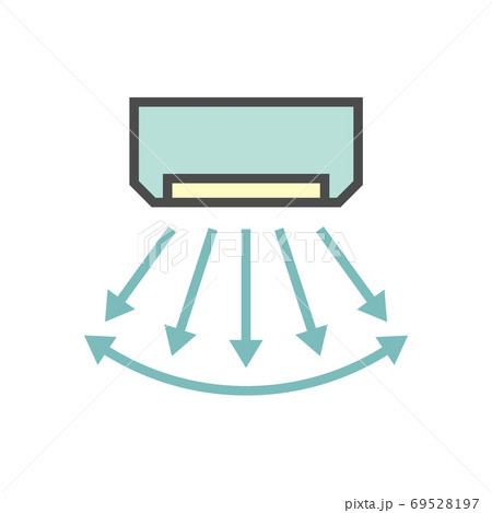 Air conditioner control vector icon design, editable stroke. 69528197