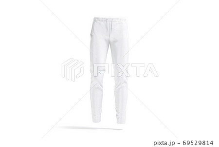 Blank white sport pants mockup, front view 69529814