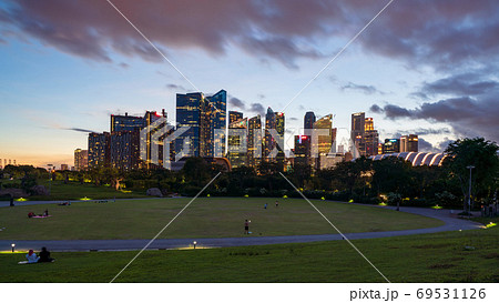 シンガポールの都市風景【シンガポール】【夕景】 シンガポールの都市風景【シンガポール】【夕景】 69531126