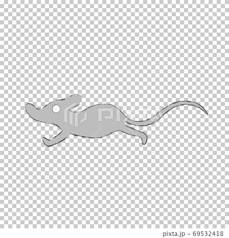 Illustration Material Of A Running Mouse Stock Illustration 69532418 Pixta