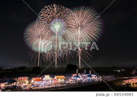 埼玉県 こうのす花火大会の写真素材