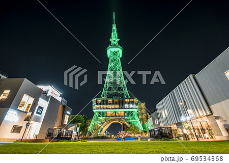 愛知県　名古屋テレビ塔　久屋大通公園　夜景 69534368