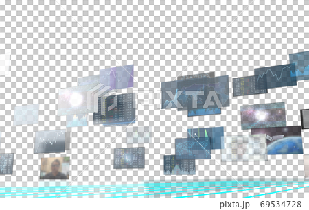 [No background] Image of trading / investment 69534728