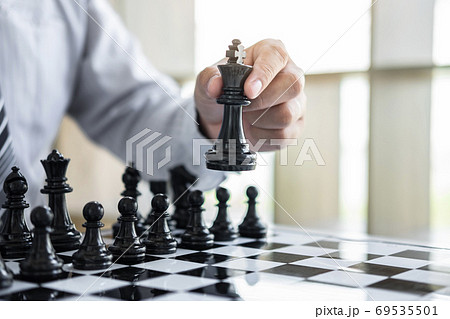 Black and White chess with player, Hands of Black and White chess with player, Hands of 69535501