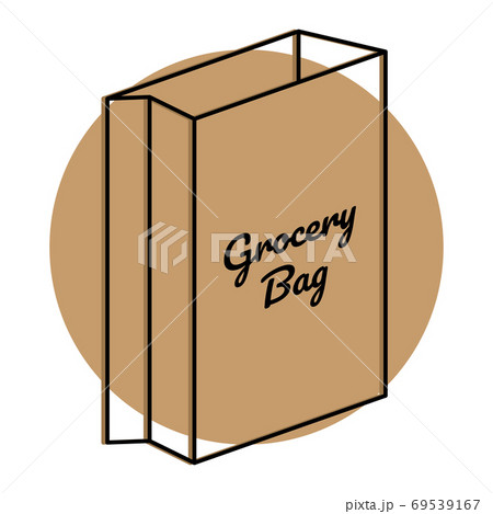 Empty grocery bag icon Empty grocery bag icon 69539167
