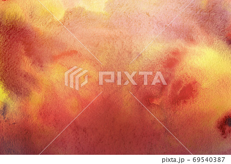 水彩の背景　秋　季節　バックグラウンド　グラデーション 69540387