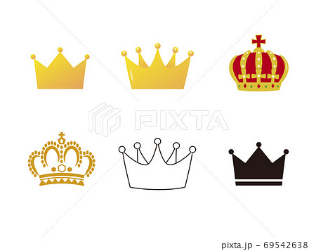 金色の王冠のイラスト素材のイラスト素材