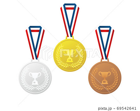 金メダル 銀メダル 銅メダル イラスト素材のイラスト素材