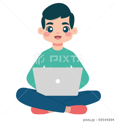 Isolated boy cartoon 69544894