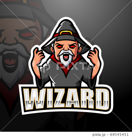 Wizard mascot esport logo design Wizard mascot esport logo design 69545451