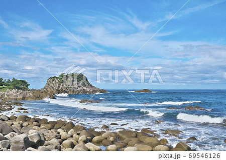 秋晴の越前海岸 69546126