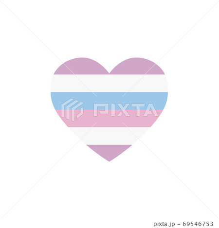 intersexual flag heart, LGBTQ community flag, 69546753