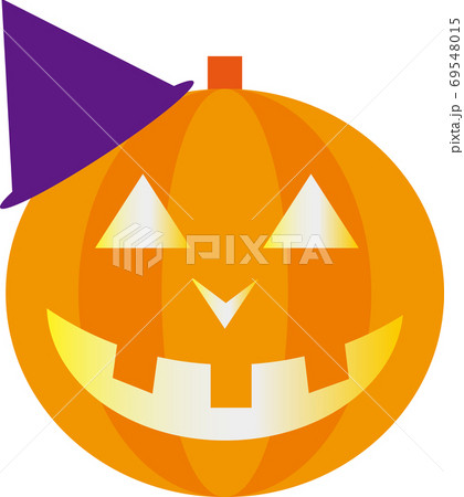 ジャックオーランタン　イラスト　ハロウィン 69548015