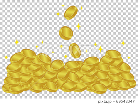 Point coin (gold 01) - Stock Illustration [69548347] - PIXTA