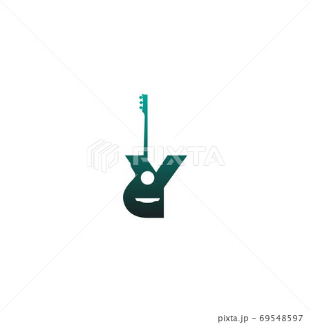 Letter Guitar style icon logo Letter Guitar style icon logo 69548597
