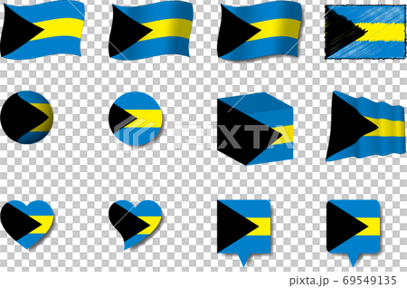 Bahamas flag set Bahamas flag set 69549135