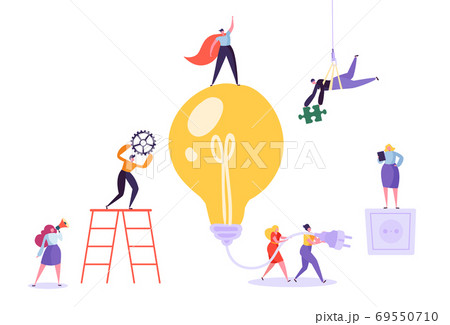 Creative idea brainstorming concept. Business Creative idea brainstorming concept. Business 69550710