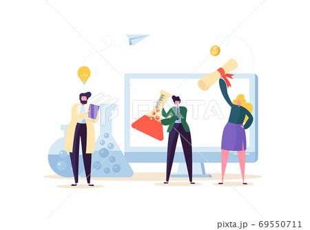 Science and Bio Technology Concept Characters Science and Bio Technology Concept Characters 69550711