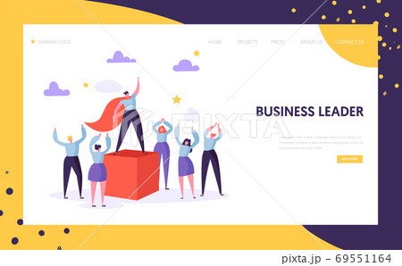 Business Leader Manager Landing Page Template 69551164