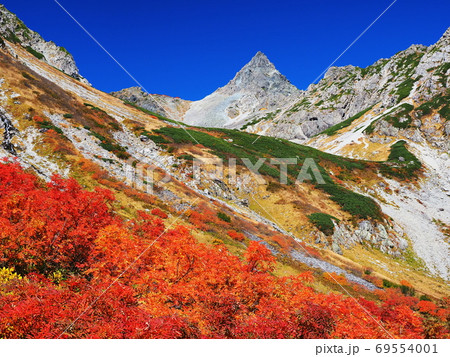 紅葉の槍ヶ岳 69554001