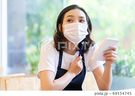 clerk, pandemic, new normal clerk, pandemic, new normal 69554745
