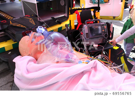 Training dummy used by paramedic trainees. 69556765