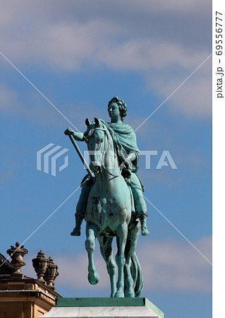 Statue of Frederick V by Jacques Franancis Joseph Saly at the ce 69556777