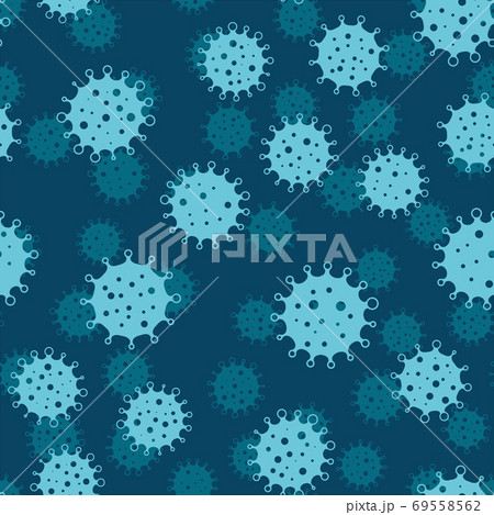 Coronavirus seamless background pattern 69558562